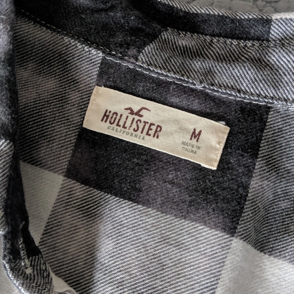 Hollister plaid button down
